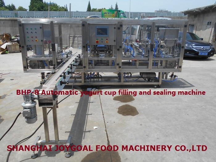 may 10, 2018， bhp-8 automatic yogurt cup filling and sealing machine